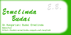 ermelinda budai business card